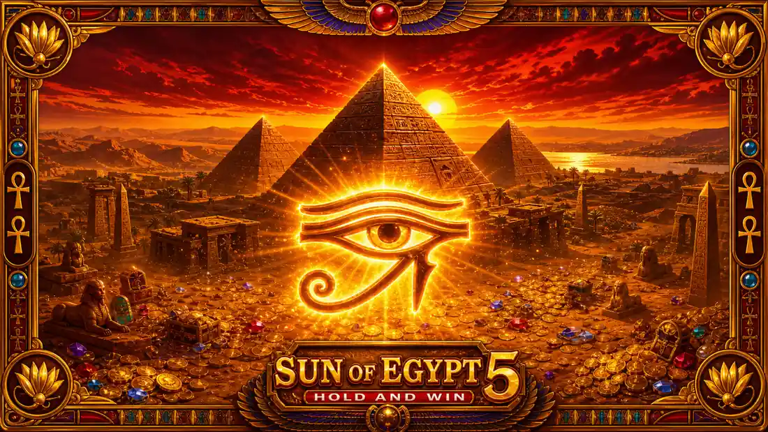 Sun of Egypt 1 dan 5 gacha barcha versiyalar solishtirmasi — RTP, jackpot va mexanika